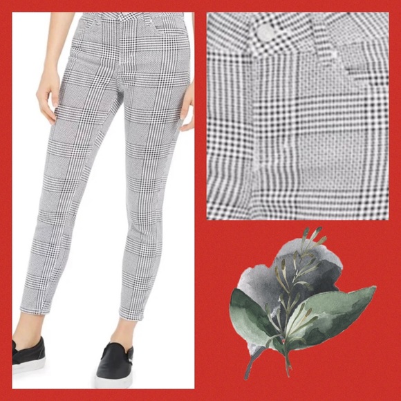 🌺👖 Indigo Rein Juniors' Houndstooth Ankle Jeans Size 13 Juniors 🌺👖 - Picture 2 of 3